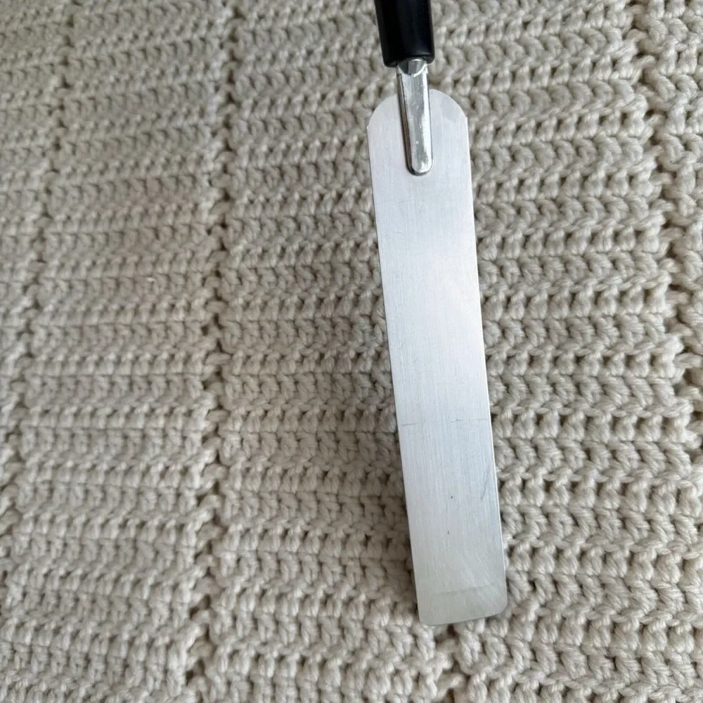 Ekco Vintage Cake Frosting Spatula Black Plastic Handle Stainless Steel Made USA
